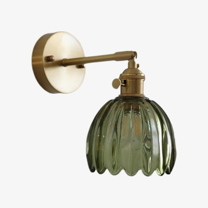 Blossix Floral Tulip Wall Sconce – Modern Wall Lamp Metal Base for Home Interior Lighting N64