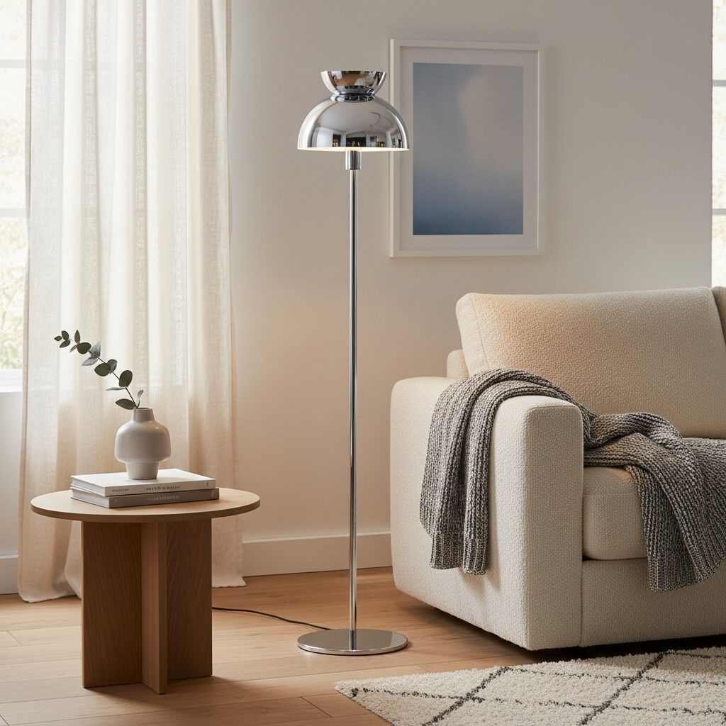 Aurelia Nordic Sculptural Floor Lamp – Minimalist Metal Standing Light for Living Room or Bedroom