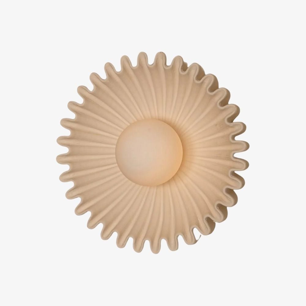 Glova Nordic Floral Ceramic Wall Light – Sculptural Accent Wall Lamp for Bedroom, Hallway, Living Room