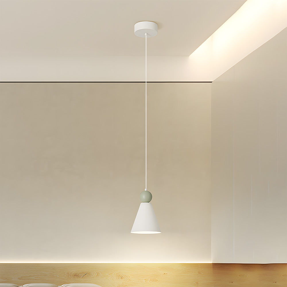 Iron Pendant Light - Compact Minimalist Living Room Lighting