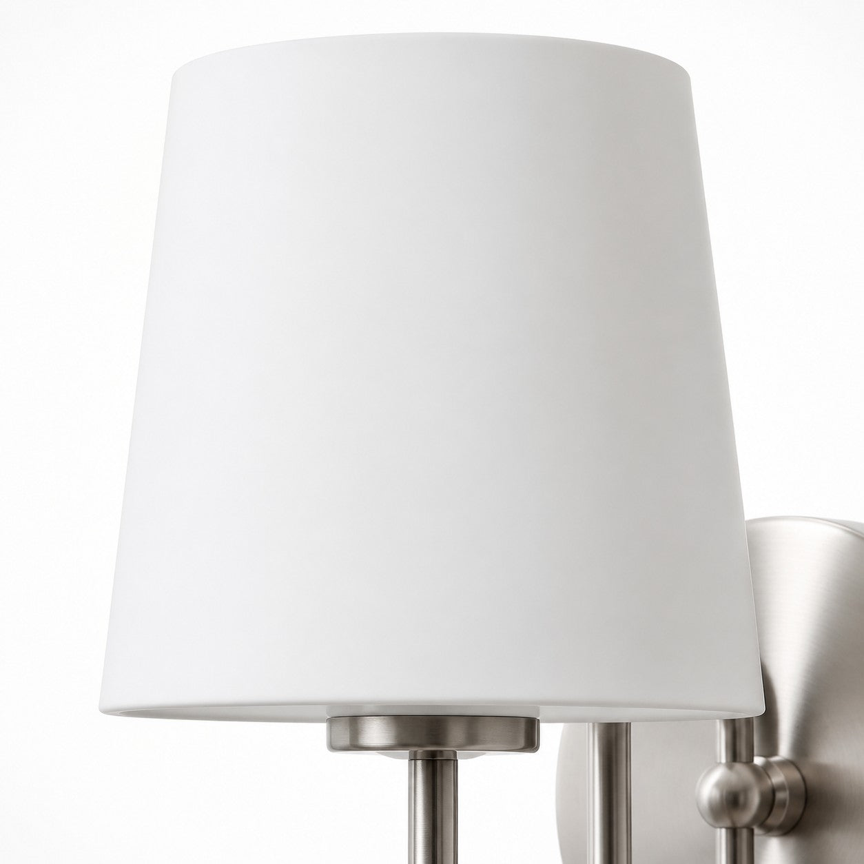 French Style Glass and Metal Wall Sconce