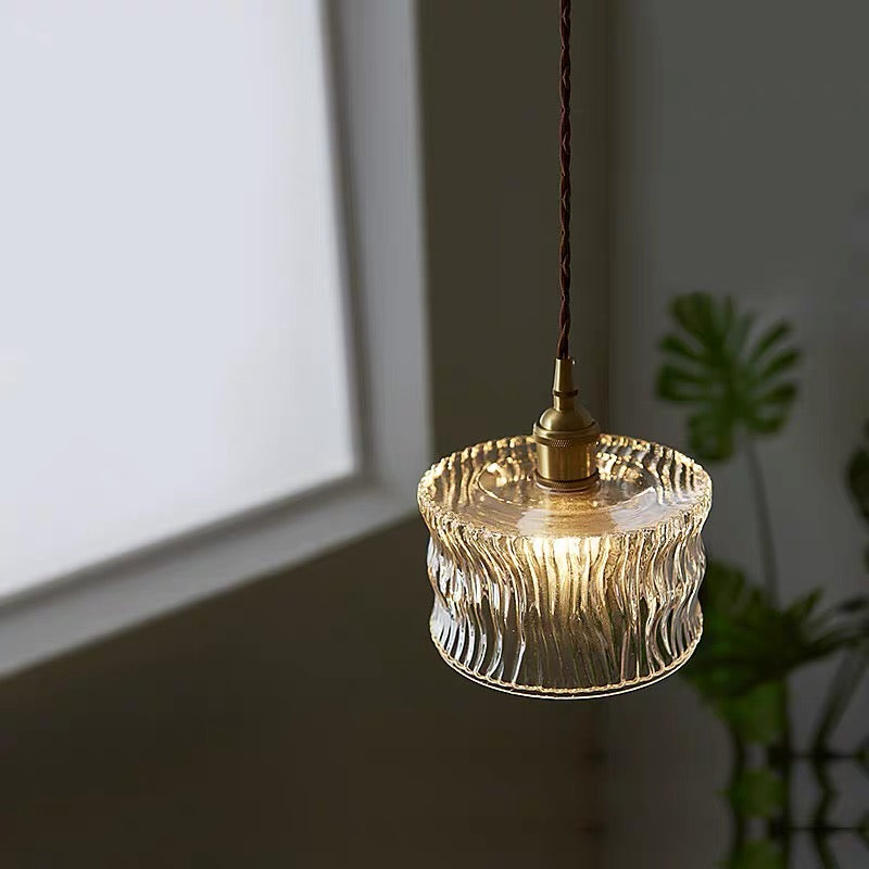 Modern Glass Shade Pendant Fixture - Classy Light for Dining Living