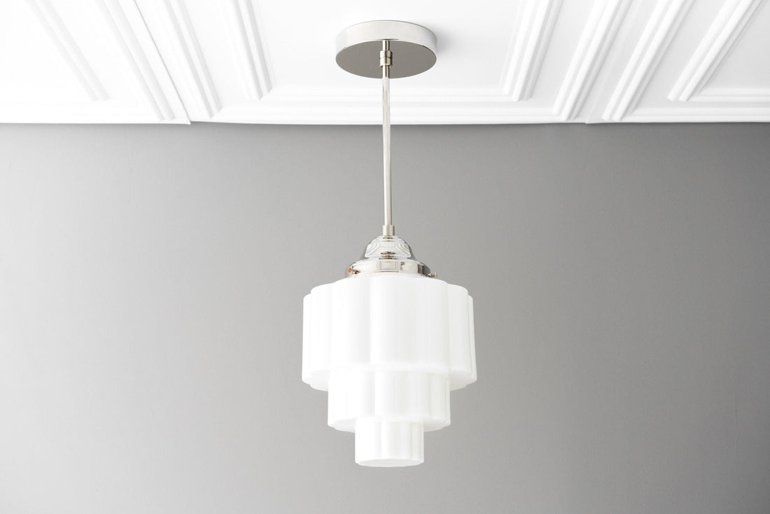 Geotower Glass Pendant Light - Elegant Home Lighting