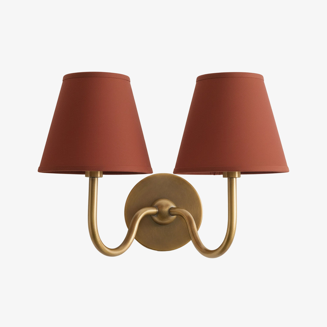 Luvora Vintage Pleated Shade Wall Lamp - Modern Brass Linen Wall Lighting