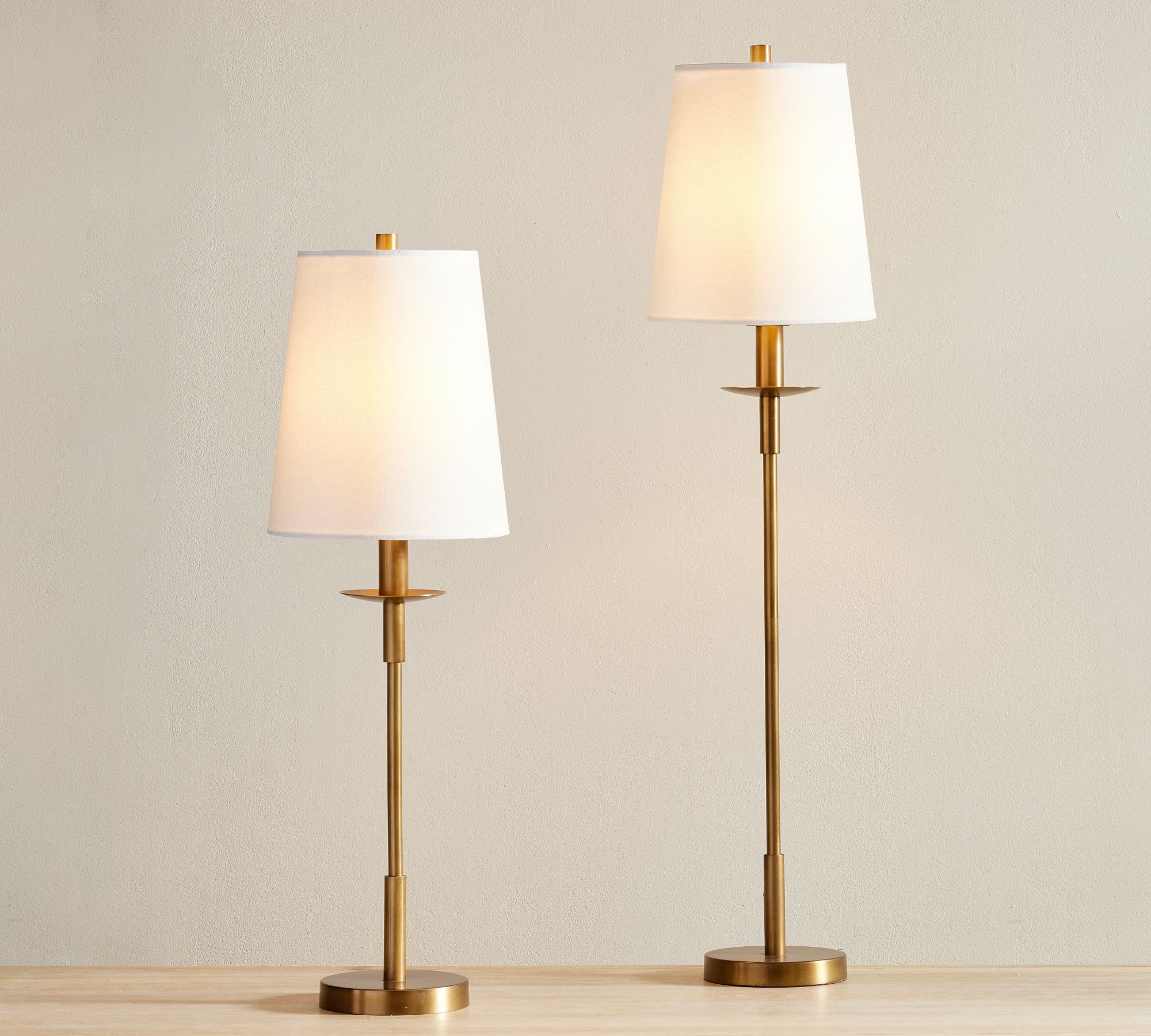 Rowan Modern Iron Table Lamp - Industrial Farmhouse Linen Bedside Reading Light