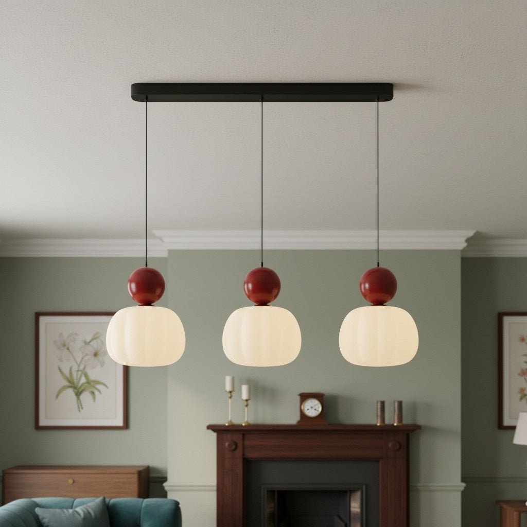 Ornavigo Geometric Art Deco Pendant Light - Modern Bauhaus Orb Style for Kitchen Island