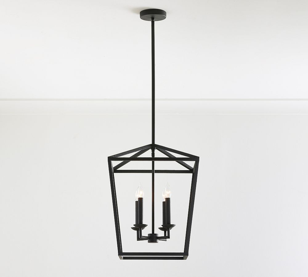 Rowan Brass Lantern Pendant Lamp - Modern Handcrafted Ceiling Fixture