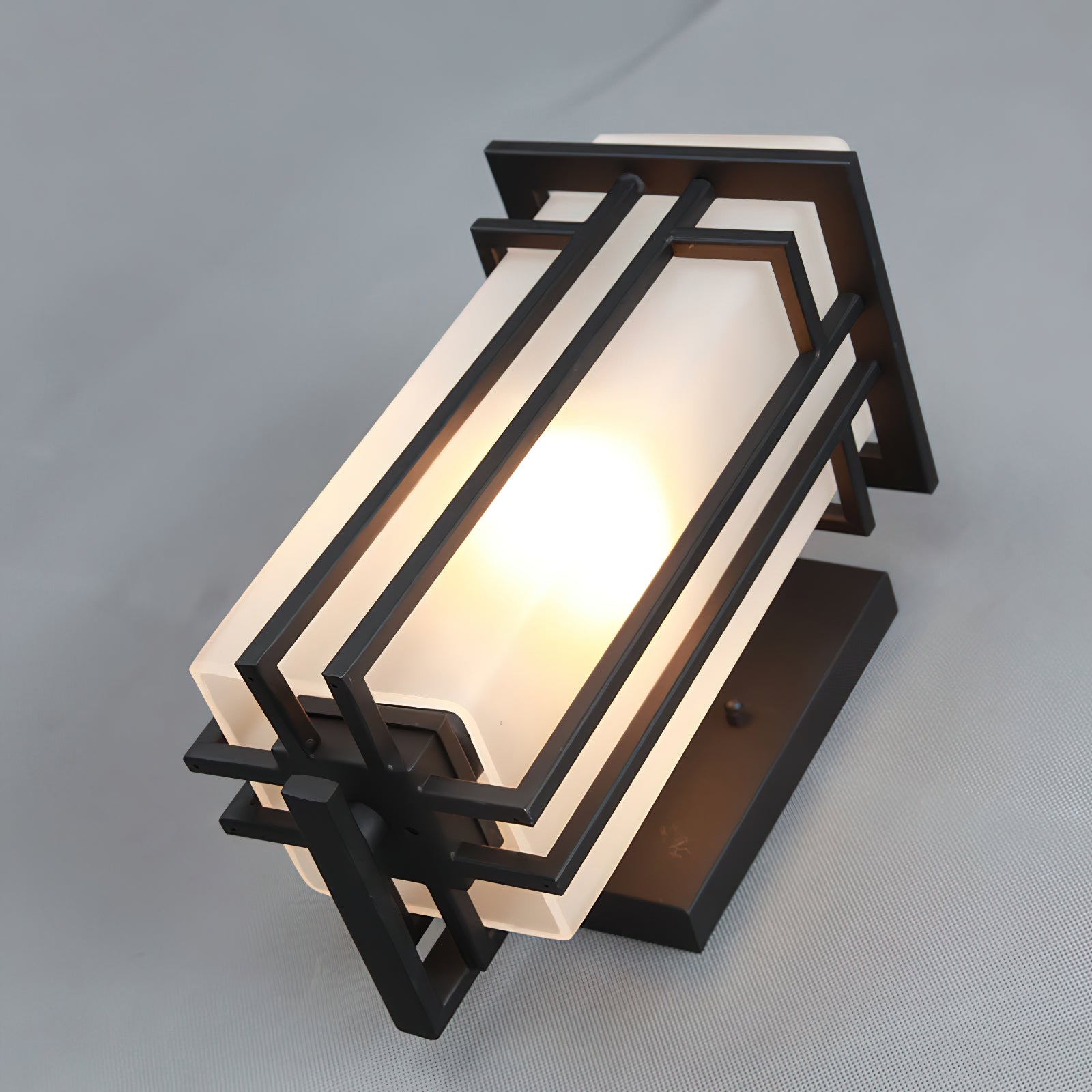 Outdoor Wall Lamp - Retro Iron Sconce for Front & Back Door Lighting