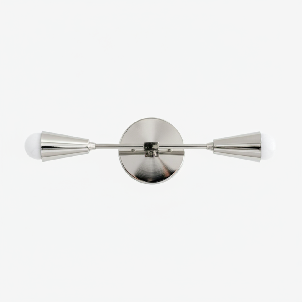 Mobilux Line Minimalist Vanity Light Fixture - Mid Century Bathroom Sconce