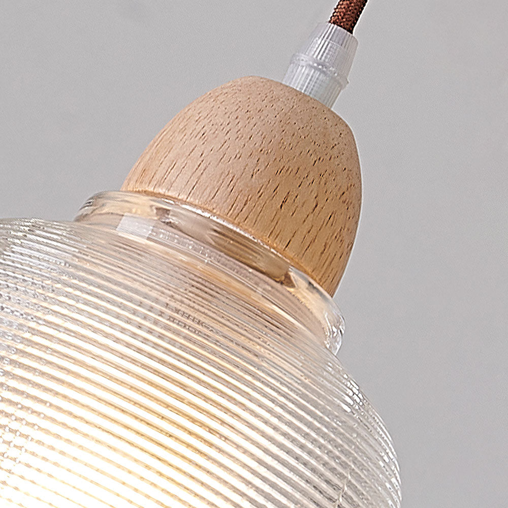 Retro Clear Glass Pendant Lights - Multiple Types for Hallway