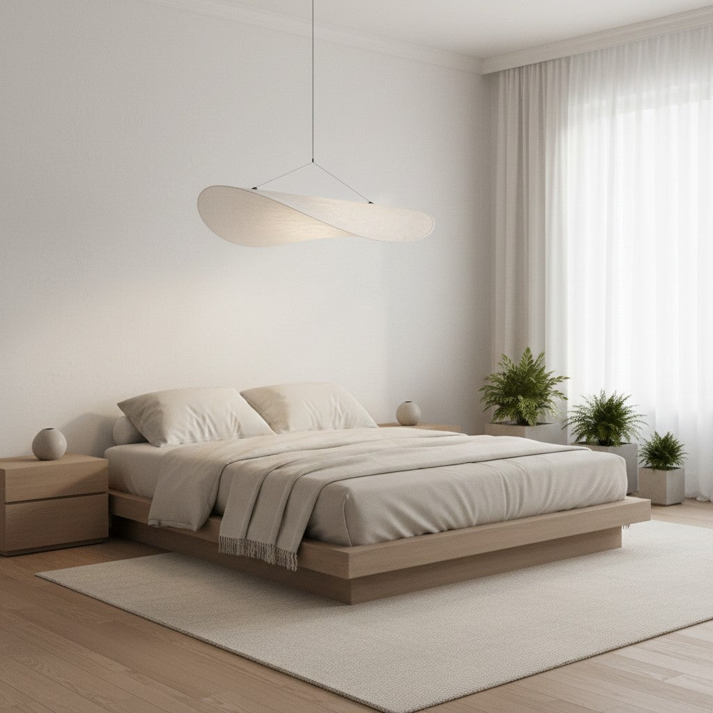 Tivelo Nordic Minimalist Floating Pendant Light – Modern Hanging Lamp for Living and Dining Spaces