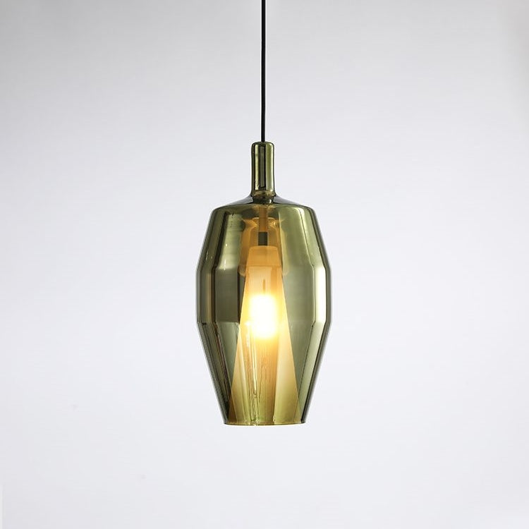Modern Glass Pendant Light – Simple Colorful Dining Room Lighting