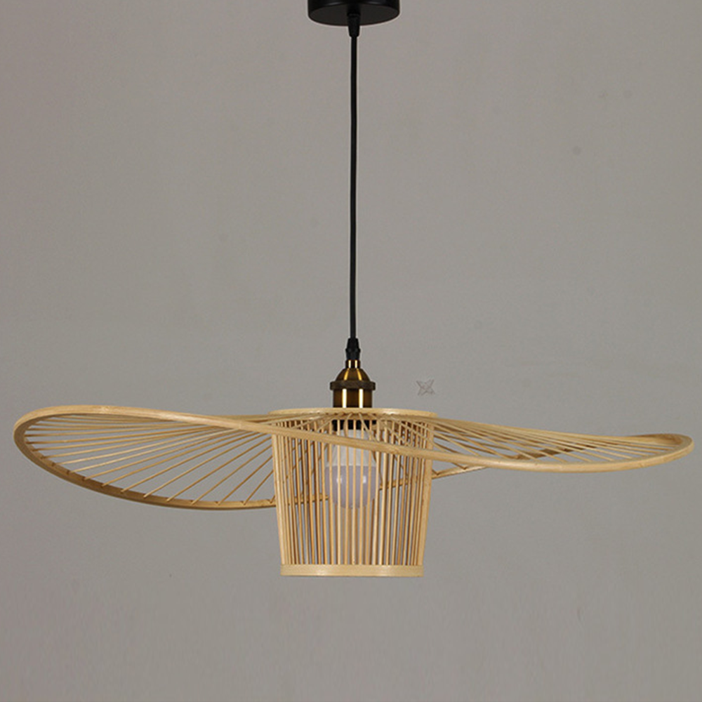 Rattan Pendant Light - Vintage Bamboo Woven Natural Design