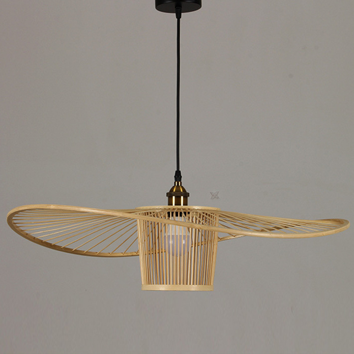 Rattan Pendant Light - Vintage Bamboo Woven Natural Design