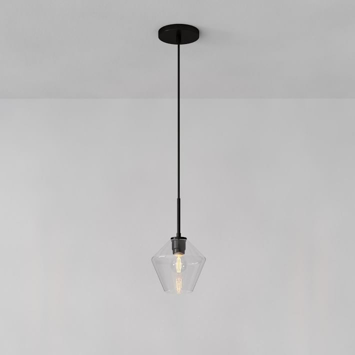 Merin Transparent Glass Sculpture Geometric Pendant Lamp