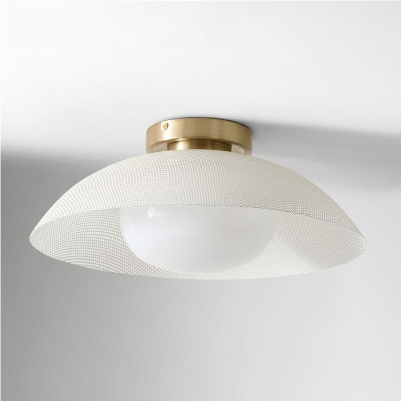 Elorina Flush Mount Glass/Metal Ceiling Light - A Stylish Fixture for Modern Spaces