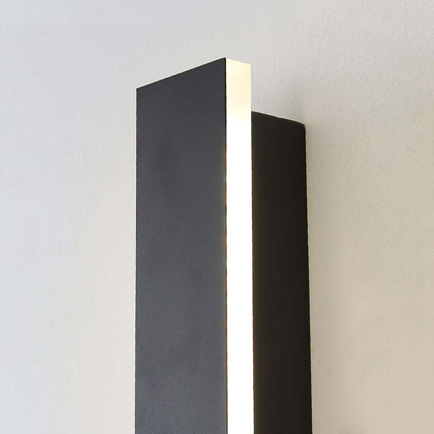 Long Strip Solar Outdoor Wall Sconce - LED Light for Front Porch