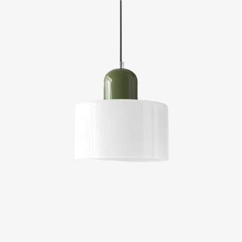 Morvella Layered Disc and Orb Pendant Lamp - Contemporary Cylinder Design for Kitchen Islands