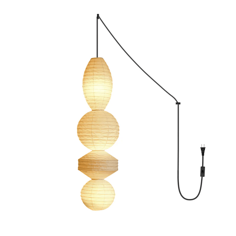 Lantern Series Pendant Lamp - Layered Xuan Paper Lamp for Dining Room