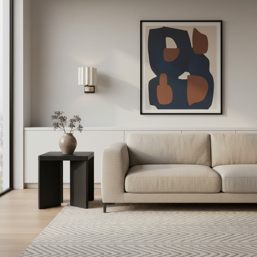 Cavilon Marble Decorative Wall Light – Elegant Linen Form, Suitable for Living Room or Hallway