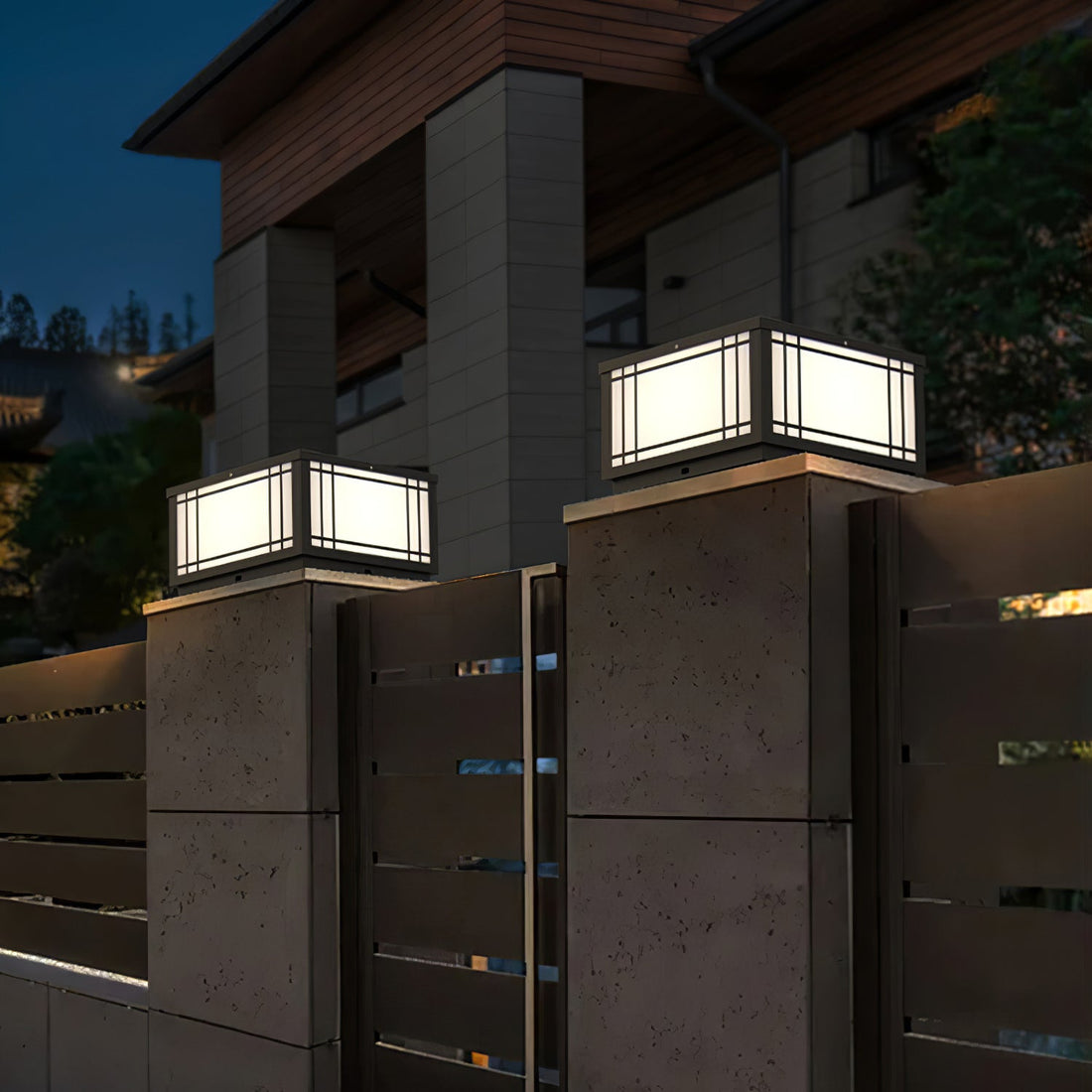 Solar Cube Laterne Außenlampe - Moderne Garten &amp; Terrasse Ambientebeleuchtung