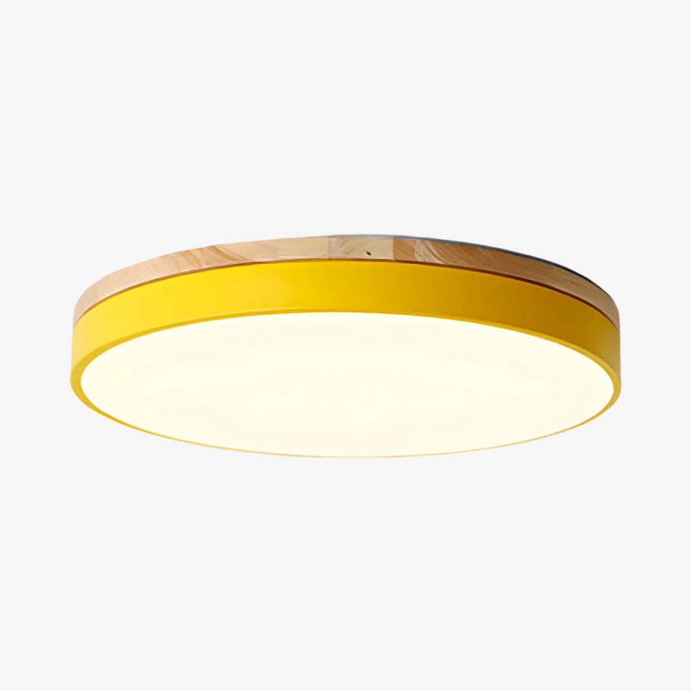 Cielora Round Flush Mount Ceiling Lamp Minimal Profile - Modern Interior Decor