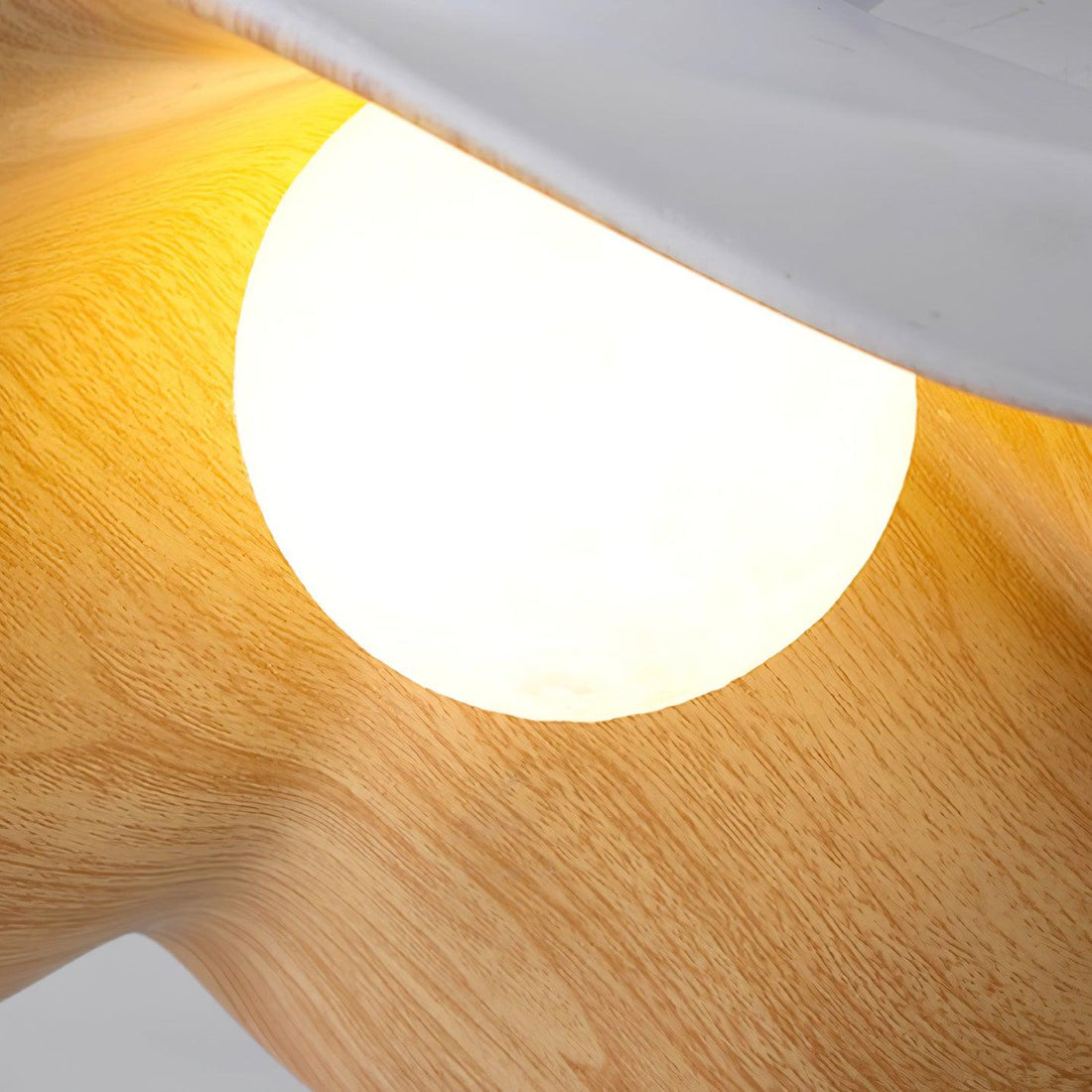 Leaf Vein Glass Plug-In Pendant Lamp