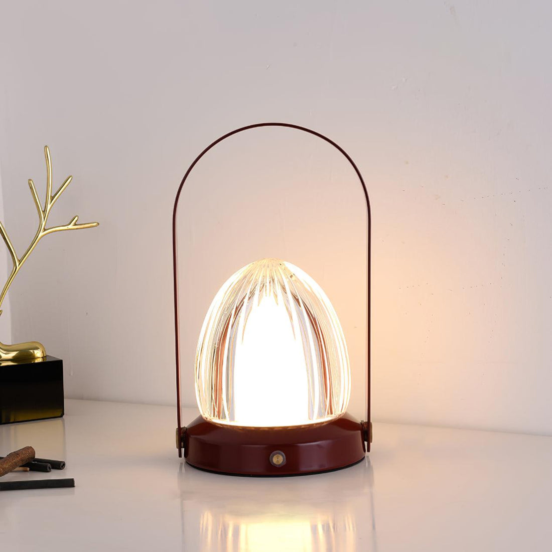 Wiederaufladbare Tischlampe – Tragbares dimmbares Licht fürs Schlafzimmer