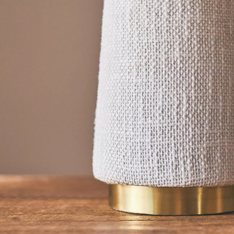 Ceruna Cone Shaded Table Lamp - Elegant Fabric for Living Room and Entryway