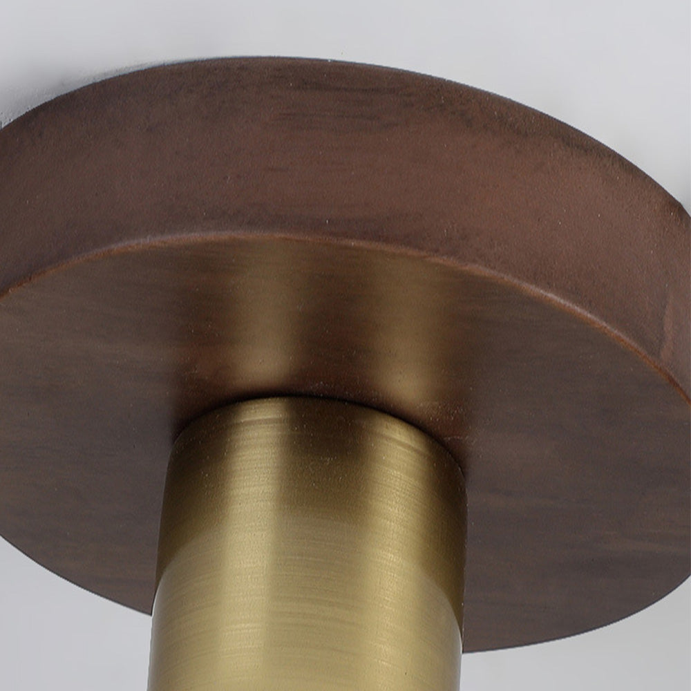 Nordic Walnut Ceiling Light – Minimalist Hallway Lighting Fixture