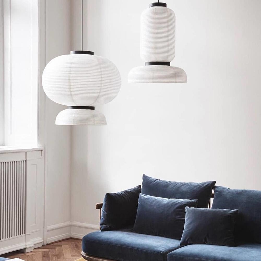 Rounded Layered Paper Plug-In Pendant