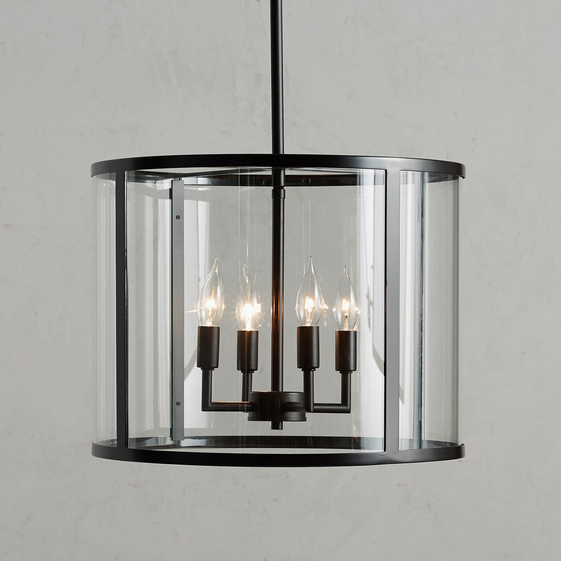Ferrix Industial Iron Pendant Lamp - Glass Outdoor Lantern Lighting
