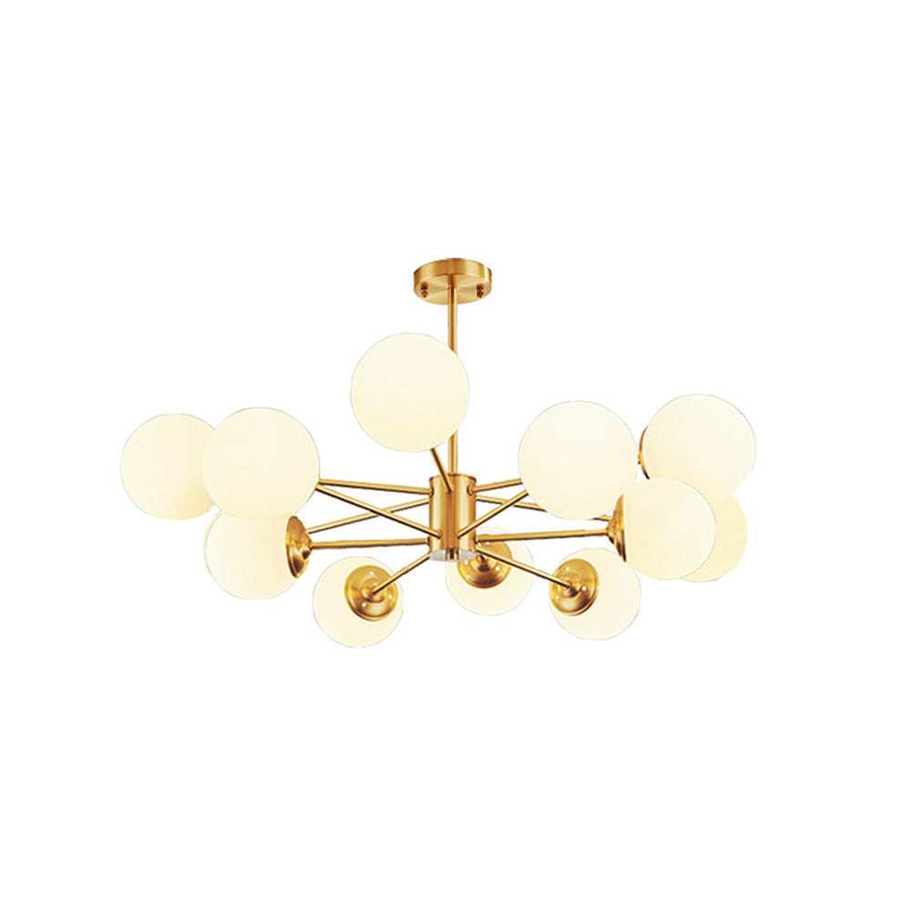 Gold Luxury Chandelier – Brass Fixture for Elegant Bedroom Décor