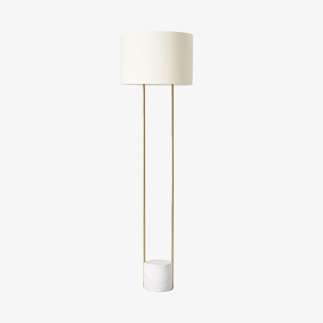 Luma Minimalist Industrial Table Lamp and Floor Lamp – Metal Frame with Soft Fabric Shade for Home and Office