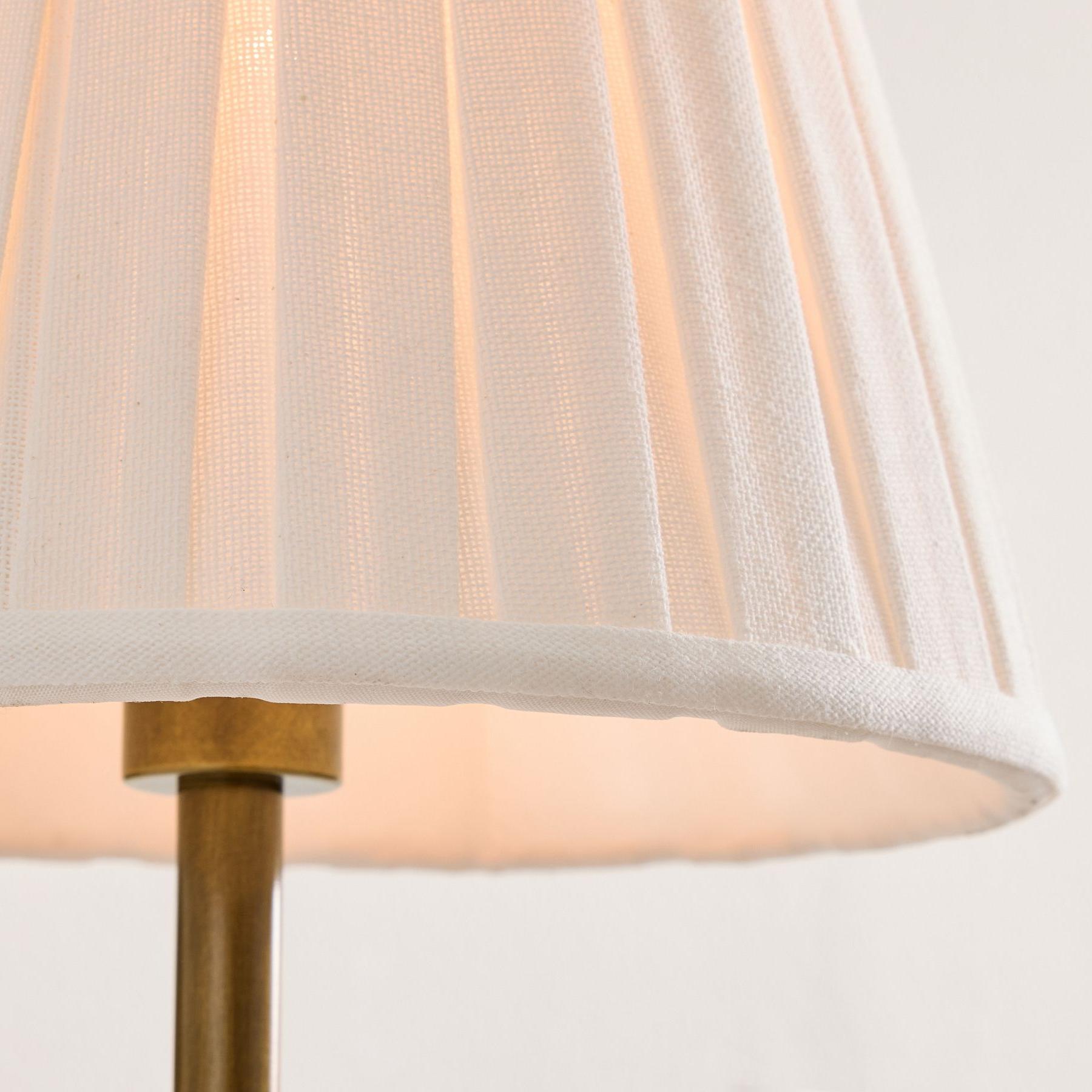 Luvora Vintage Pleated Shade Wall Lamp - Modern Brass Linen Wall Lighting