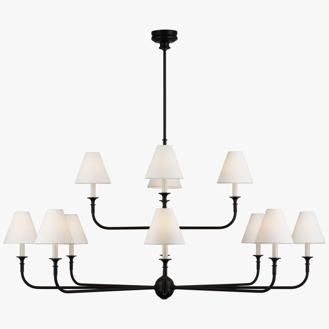 Piaf Grande Moderner Industrie-Kronleuchter aus Metall 