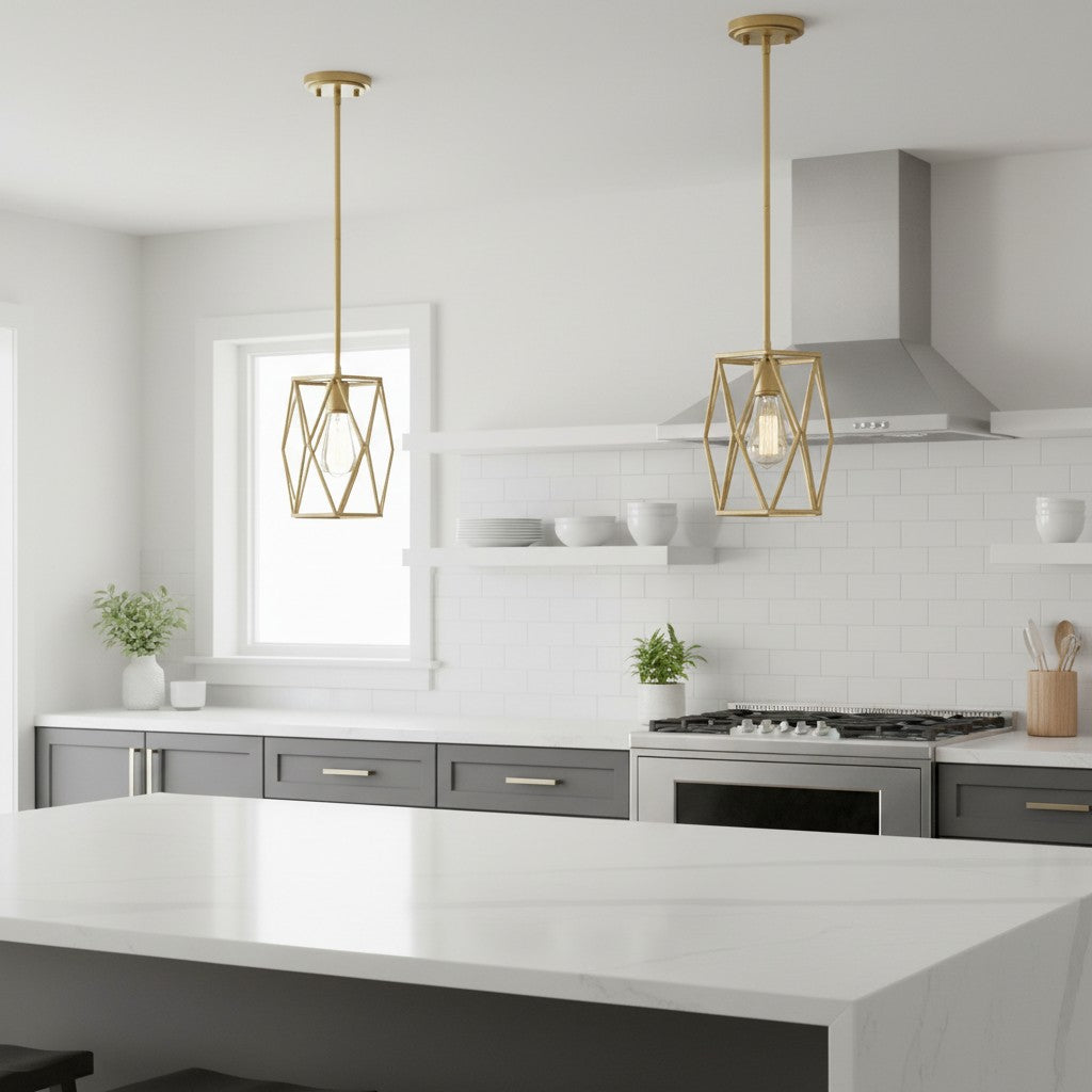 Auricyl Vintage Käfig-Pendelleuchte – Metallzylinder-Stil, perfekt fürs Esszimmer