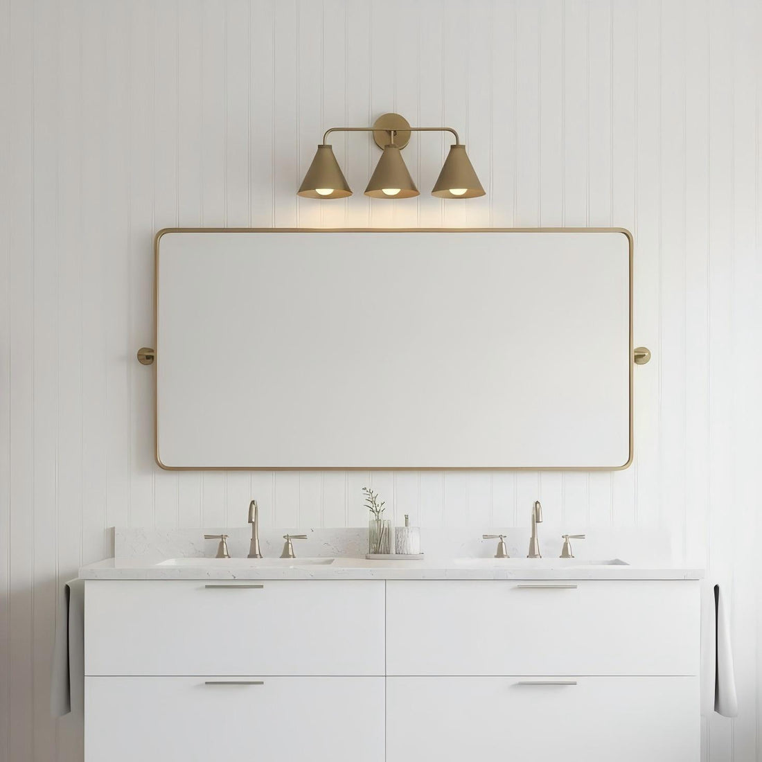 Korvi Metal Cone Wall Lamp - Classic Multi-Head Tapered Wall Sconce