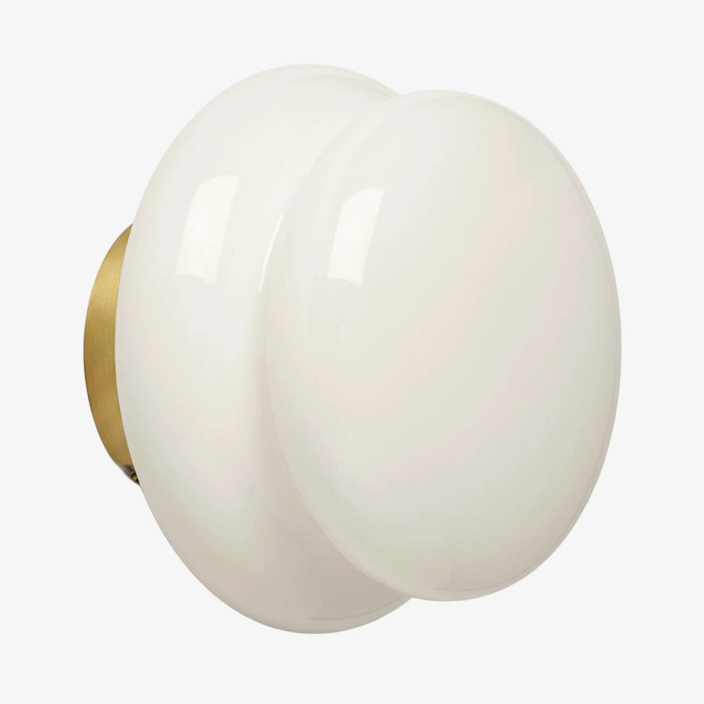 Orra Vintage Opalglas Wandlampe - Klassische runde Wandleuchte für Wohnzimmer