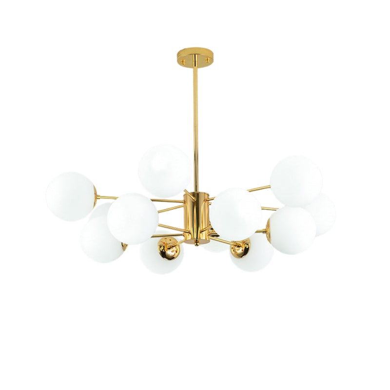 Nordic Branch Glass Ball Multi-Head Chandelier