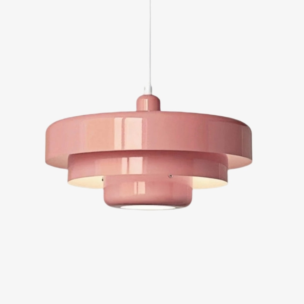 Decorative Multi Layer Hanging Pendant Lamp With Smooth Lines For Contemporary Home Interiors