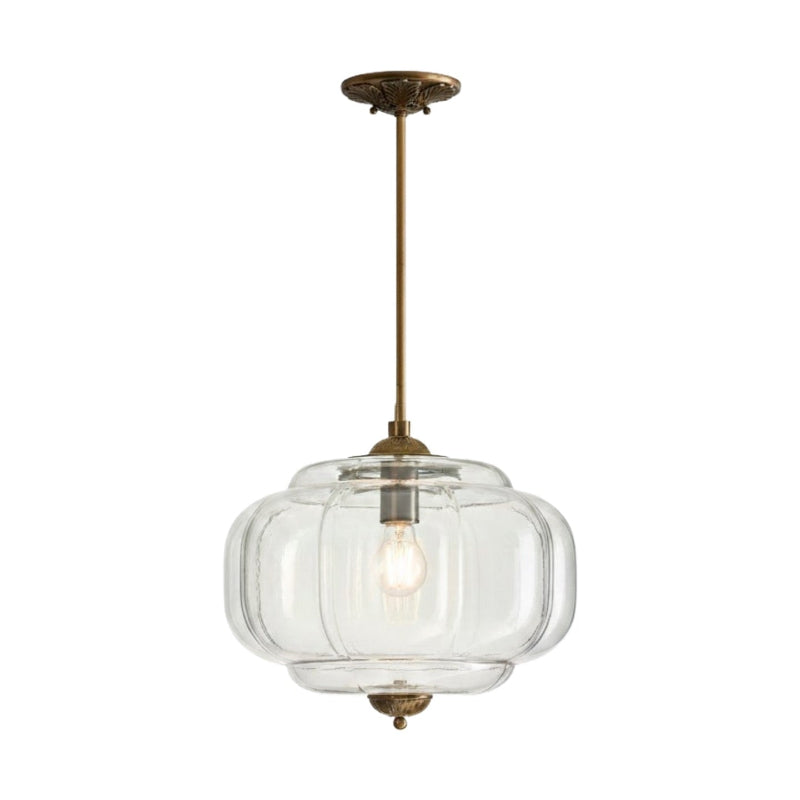 Vintage Milk Glass Eloise Semi-Flush Mount Pendant Light