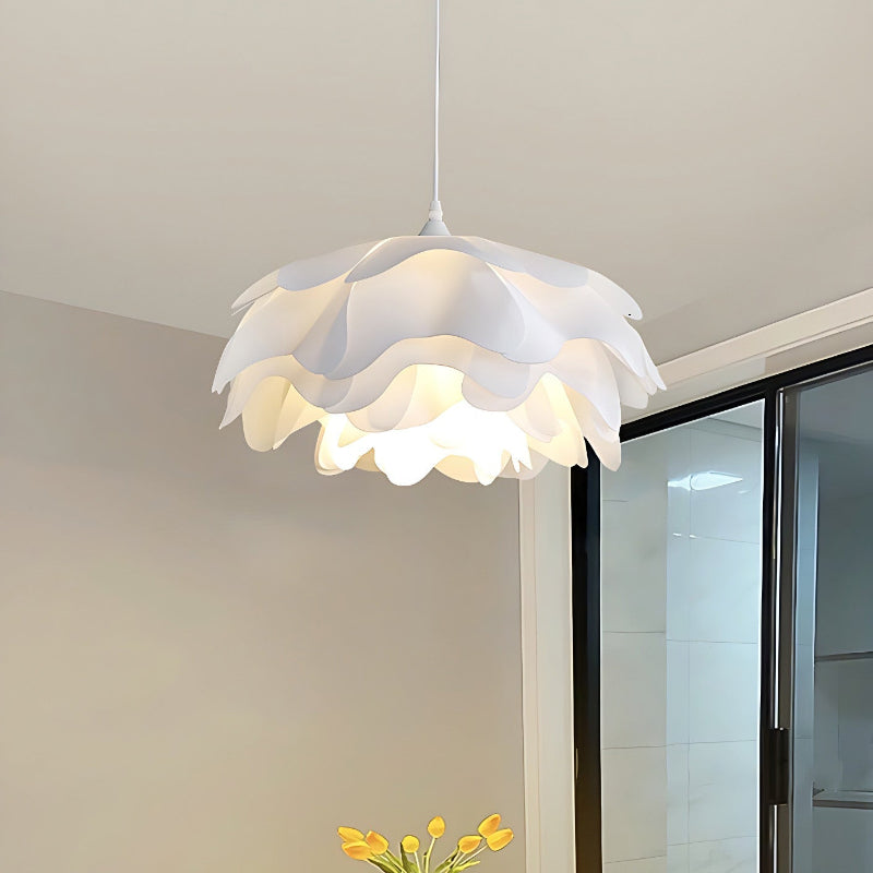 Minimalist White Multi-layer Petal Pendant Lamp