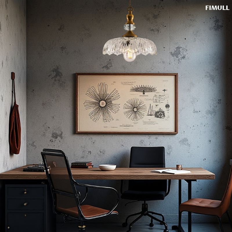 Brass Flower Retro Classic Pendant Light