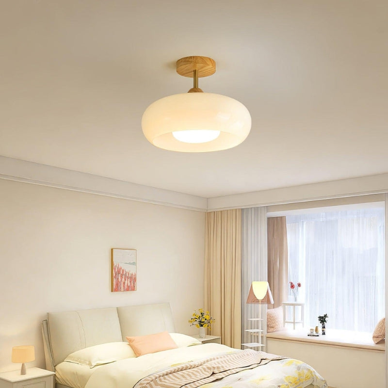 Bauhaus Holz Persimmon Deckenleuchte