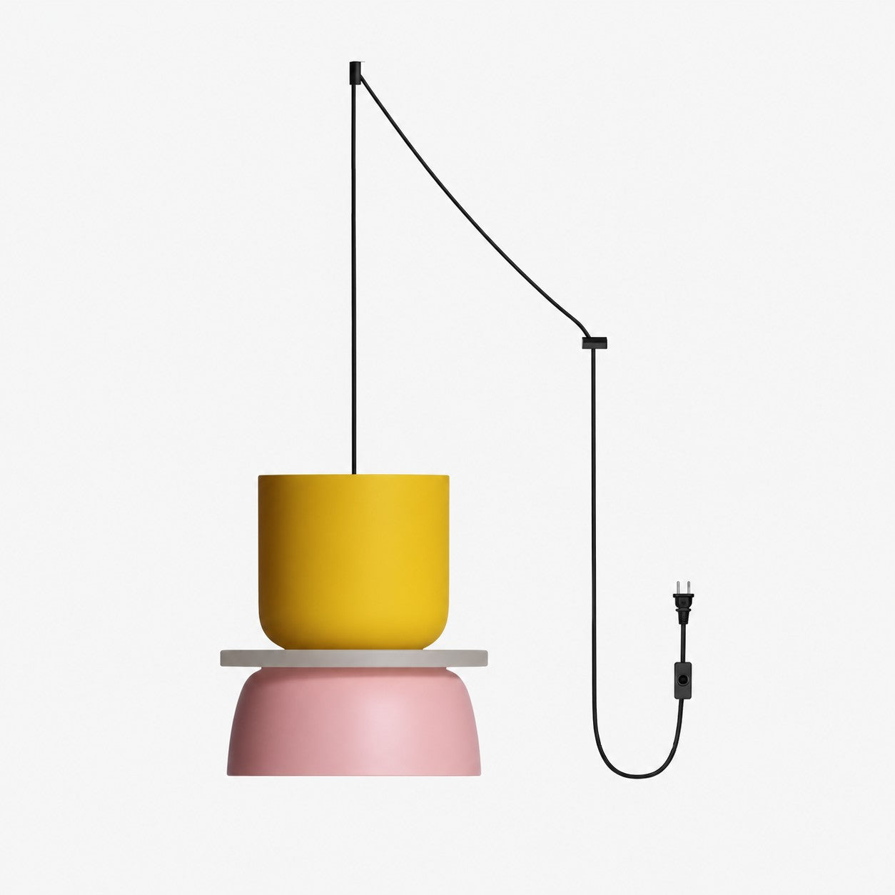 Macri Colorful Acrylic Plug-In Pendant Light