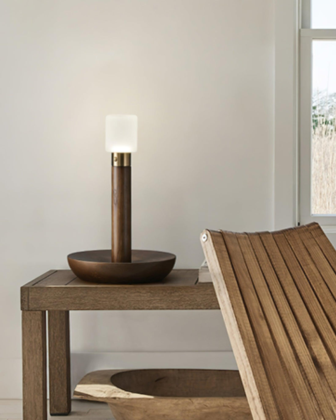 Simplicity Tischlampe – Massivholz, elegantes Design – für den Heim-/Bürogebrauch