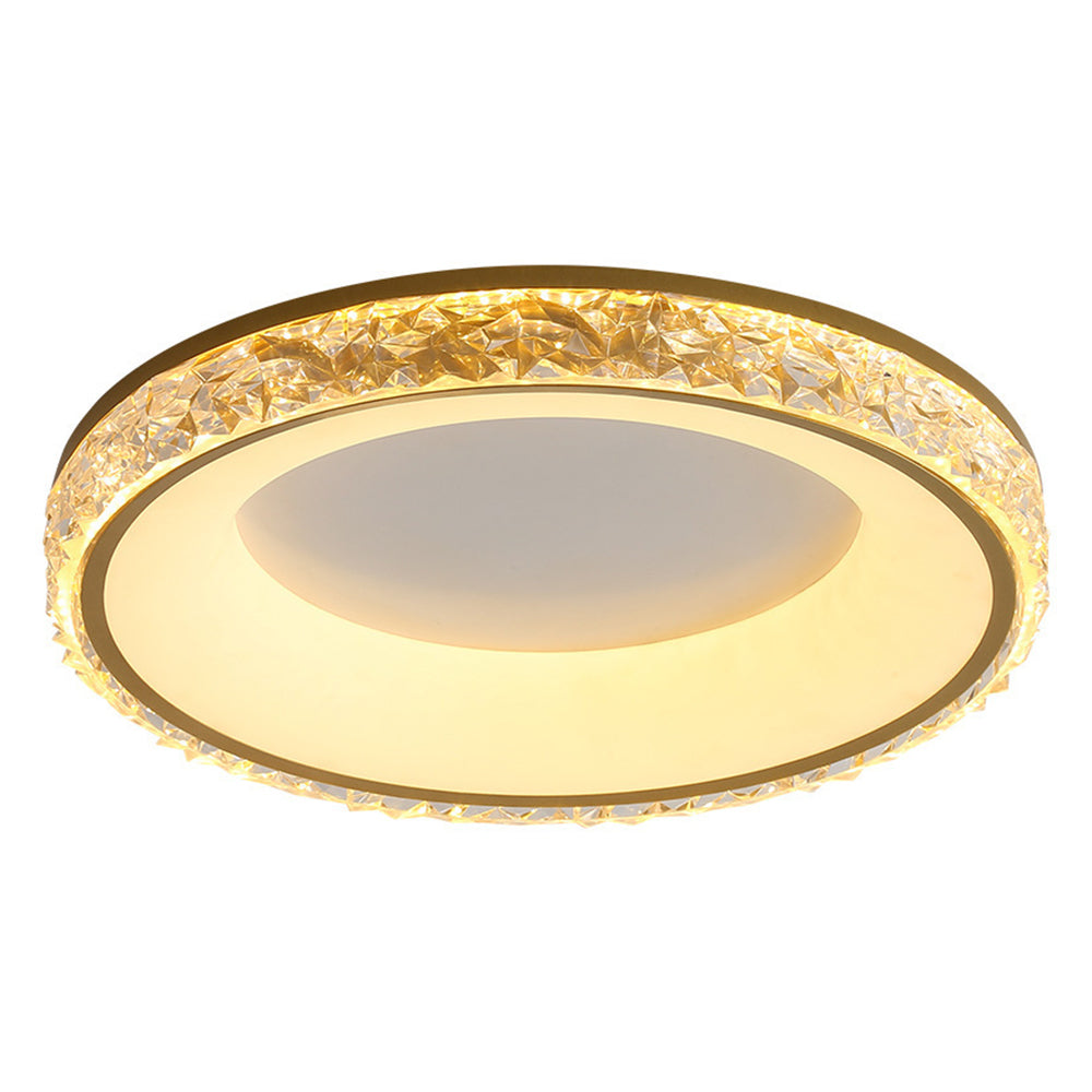 Flush Mount LED Ceiling Light – Round Acrylic Minimalist Fixture