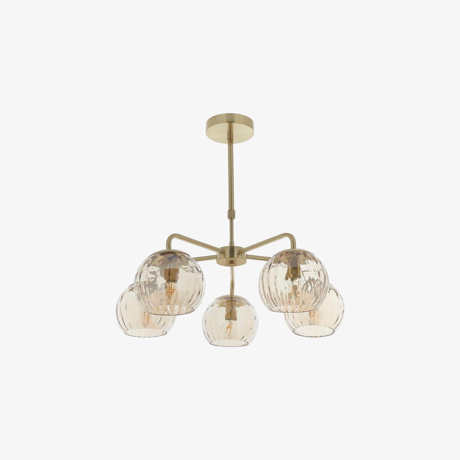 Tracian Glass Mid-Century Modern Globe Pendant Light for Dining Room