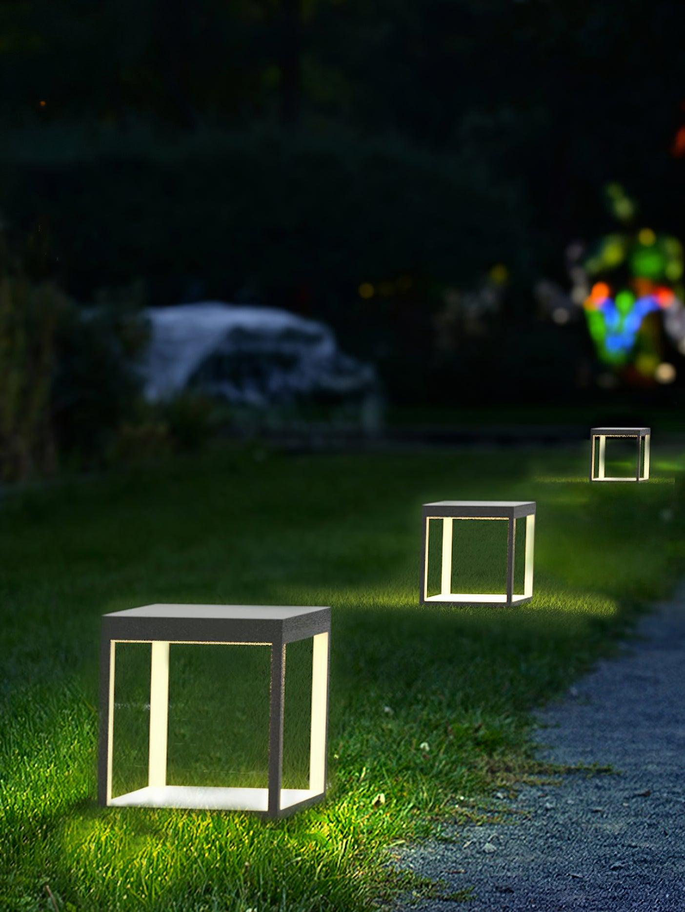 Square Frame Solar Outdoor Light - Garden Light with Durable Metal